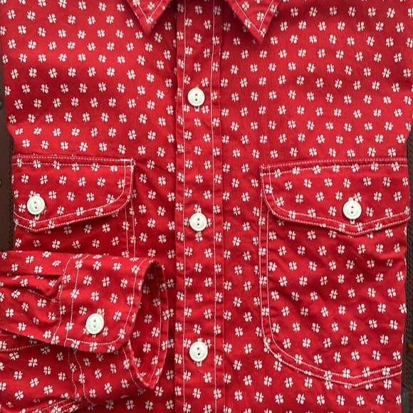 RL Polo Country red print casual western shirt - Picture 7 of 7
